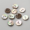 Natural Shell Buttons BUTT-WH0024-041D-1