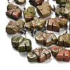 Natural Unakite Pendants G-B127-05P-12-1