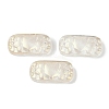 Spray Painted Transparent Glass Connector Charms X1-GLAA-H035-06-2