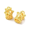 Rack Plating Brass Pave Clear Cubic Zirconia Pendants KK-D100-05G-2