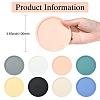 8 Pcs 8 Colors Silicone drainage insulation coaster with marble pattern ST-CJ0008-10-2