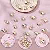 20Pcs 2 Styles Rack Plating Brass Pendants KK-BBC0024-86-6