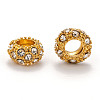 Alloy Rhinestone European Beads CPDL-H997-3-5