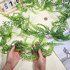 Plastic Artificial Persian leaf Rattan DIY-WH0671-112-3