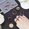 12Pcs 6 Size 304 Stainless Steel Grooved Finger Ring Settings RJEW-SC0001-04-4