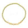 Glass Seed Bead & Natural Natural Agate Beads Bracelets for Women BJEW-MZ00311-03-2