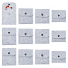 AHADERMAKER 12Pcs 4 Styles Portable Felt Card Cover Bag ABAG-GA0001-21B-1