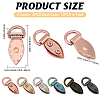 12Pcs 6 Colors Alloy Suspension Clasps FIND-CA0010-72-2