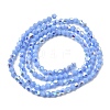 AB Color Plated Opaque Glass Beads Strands GLAA-G127-02D-2