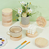 Flat Round Unfinished Wood Slice WOOD-WH0029-190A-4