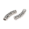 Tibetan Style Alloy Hollow Curved Tube Beads FIND-Z063-36AS-2