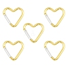 5Pcs Zinc Alloy Spring Gate Rings FIND-YW0010-59J-1