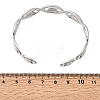 304 Stainless Steel Mariner Chain Cuff Bangles for Women SA-CBA82C8-07P-5