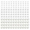 300Pcs Frosted Transparent Glass Beads GLAA-TA0002-78C-3