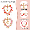 8Pcs 2 Styles Alloy Pendants PALLOY-GO00027-5