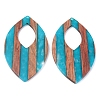 Resin & Walnut Wood Pendants X-RESI-R428-06-2