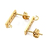Ion Plating(IP) 304 Stainless Steel Stud Earring Findings STAS-H180-12G-2