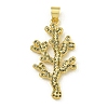 Rack Plating Brass Pave Cubic Zirconia Pendants KK-U029-11G-05-1