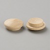 100Pcs Wooden Hinged Screw Covers AJEW-WH20020-077D-2