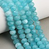 Faceted Dyed Natural White Jade Beads Strands GG-CBAE966-01B-M-1