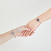 2Pcs 2 Styles 316 Surgical Stainless Steel Rhinestone Diffuser Locket Slider Bracelets BJEW-FI0001-84B-3
