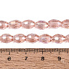 Electroplate Transparent Glass Beads Strands GL-N002-01A-A04-4