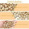 200Pcs Plating ABS Plastic Beads KY-YW0002-29-5