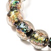 Handmade Dichroic Foil Glass Beads Strands DICH-U001-05F-3