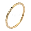 Artisan Engraved 304 Stainless Steel Rhinestone Bangles for Women BJEW-D456-01G-02-4