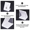 Fingerinspire 2Pcs Organic Glass Necklaces Displays NDIS-FG0001-03-4