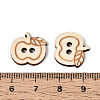 Apple Wood Buttons BUTT-T013-14B-3