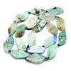 Natural Chrysocolla and Lapis Lazuli Beads Strands G-G106-F01-01-2