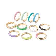 Enamel Adjustable Ring RJEW-F124-08-G