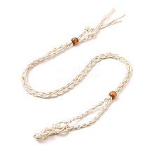 Braided Wax Rope Cord Macrame Pouch Necklace Making X-NJEW-J007-01