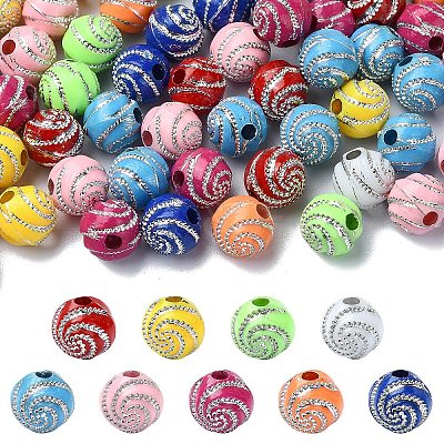 Plating Acrylic Beads PACR-YW0001-20-1