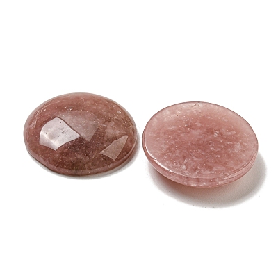 Natural Strawberry Quartz Cabochons G-C115-02B-10-1