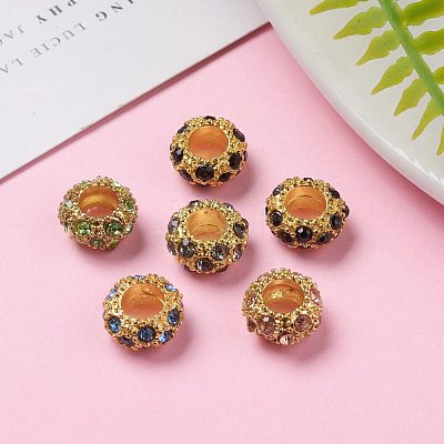 Alloy Rhinestone European Beads CPDL-H997-1