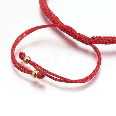 Nylon Cord Braided Bead Bracelets Making BJEW-F360-F18-1