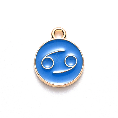 Alloy Enamel Pendants LS-ENAM-S124-01B-02D-1