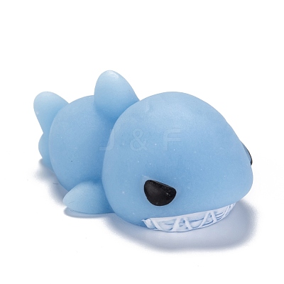 Shark Shape Stress Toy AJEW-H125-21-1