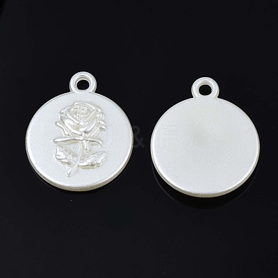 Acrylic Imitation Pearl Pendants OACR-N134-012-1