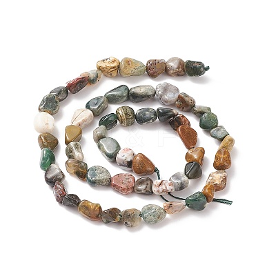 Natural Ocean Jasper Beads Strands G-E483-39C-1