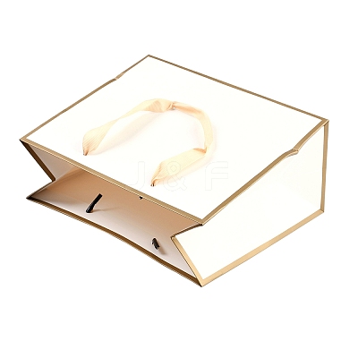 Rectangle Paper Bags with Rope Handles CARB-L011-02A-01-1