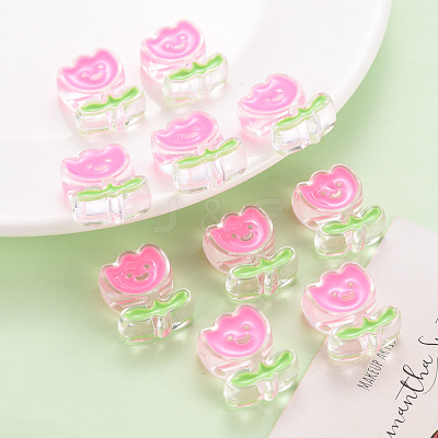 Transparent Acrylic Beads MACR-S374-03A-01-1