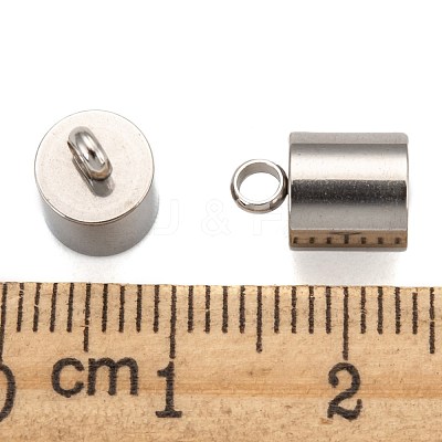 Tarnish Resistant Smooth Surface 201 Stainless Steel Cord Ends STAS-R063-93-1