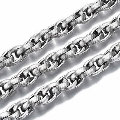 Tarnish Resistant 304 Stainless Steel Rope Chains CHS-S008-009P-1