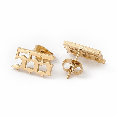 Number Earrings EJEW-F286-01E-G-1