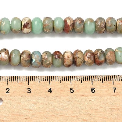Natural Aqua Terra Jasper Beads Strands G-S366-013C-1