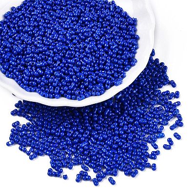Baking Paint Glass Seed Beads SEED-A033-04E-1