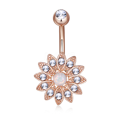 Brass Piercing Jewelry AJEW-EE0006-80RG-1
